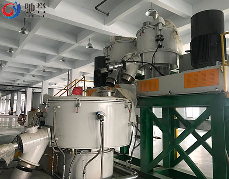 Μίκτης από καουτσούκ σε σκόνη Pvc με αυτόματο σύστημα δοσομέτρησης και σταθμό φόρτωσης σάκων Jumbo