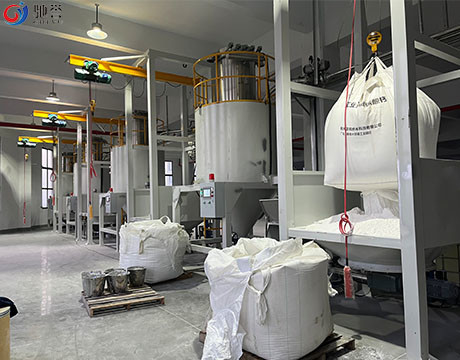 Σύνθετοι στροβιλο αναμίκτες PVC αναμικτών υψηλής ταχύτητας με το αεροκίνητο μεταβιβάζοντας σύστημα χορήγησης της δόσης